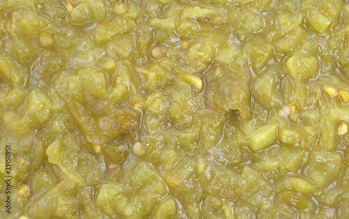 Obraz na plátně Close view chopped green chiles