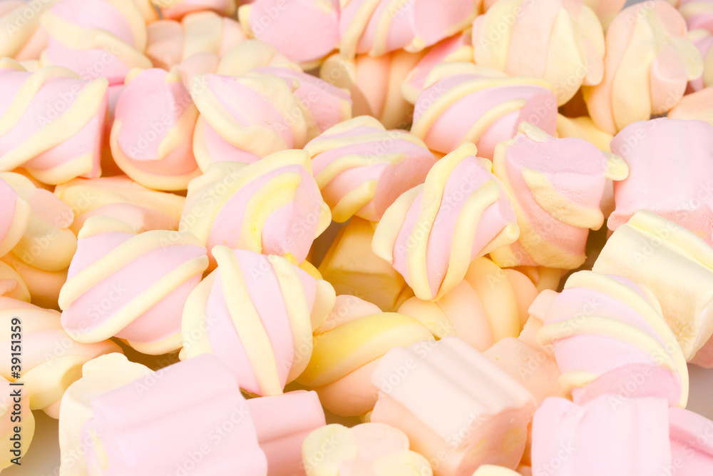 Marshmallows close-up Marshmallows close-up