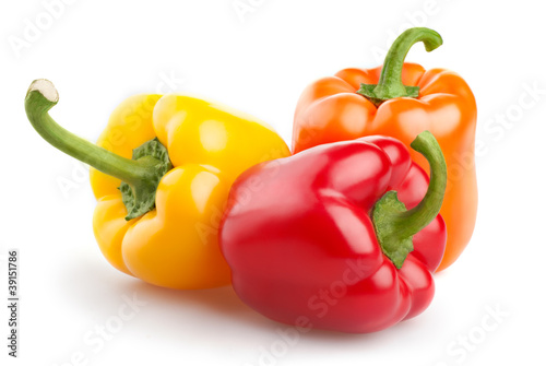 red orange and yellow pepper