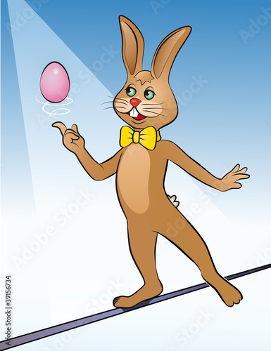 balancierender Osterhase