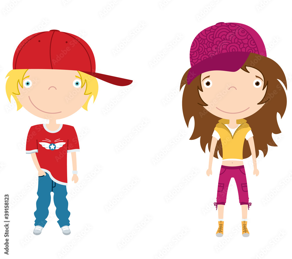 Trendy r'n'b style couple Trendy r'n'b style couple