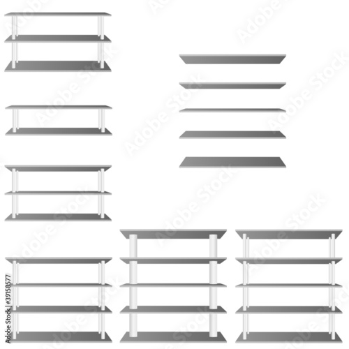 shelve for room decoration vector illustration