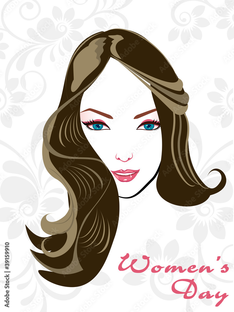 Beauitiful girl with attractive hairs on abstract Beauitiful girl with attractive hairs on abstract
