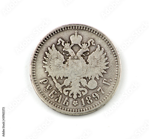 Old Russian coin photo