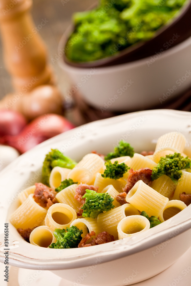 Pasta with sausage and broccoli Pasta with sausage and broccoli