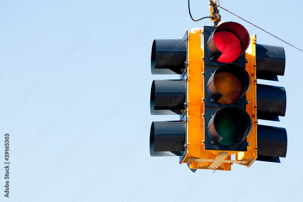 Red light traffic signal with copy space Stock Photo Adobe Stock