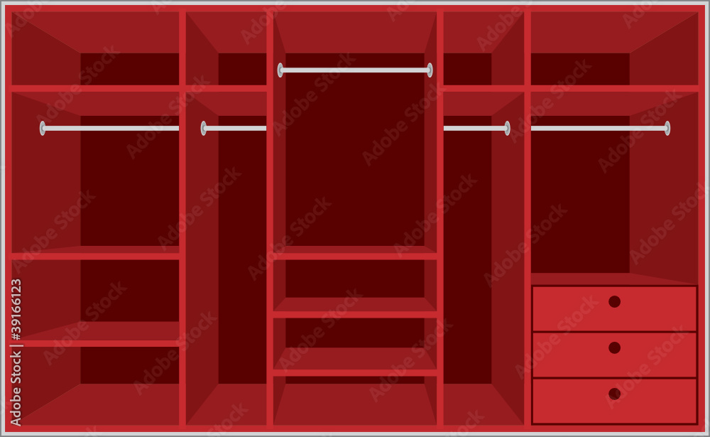 Wardrobe room. Furniture. Wardrobe room. Furniture.