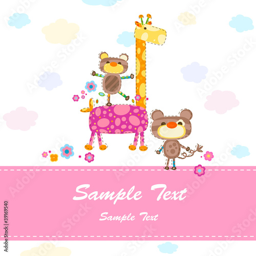 baby invitation card