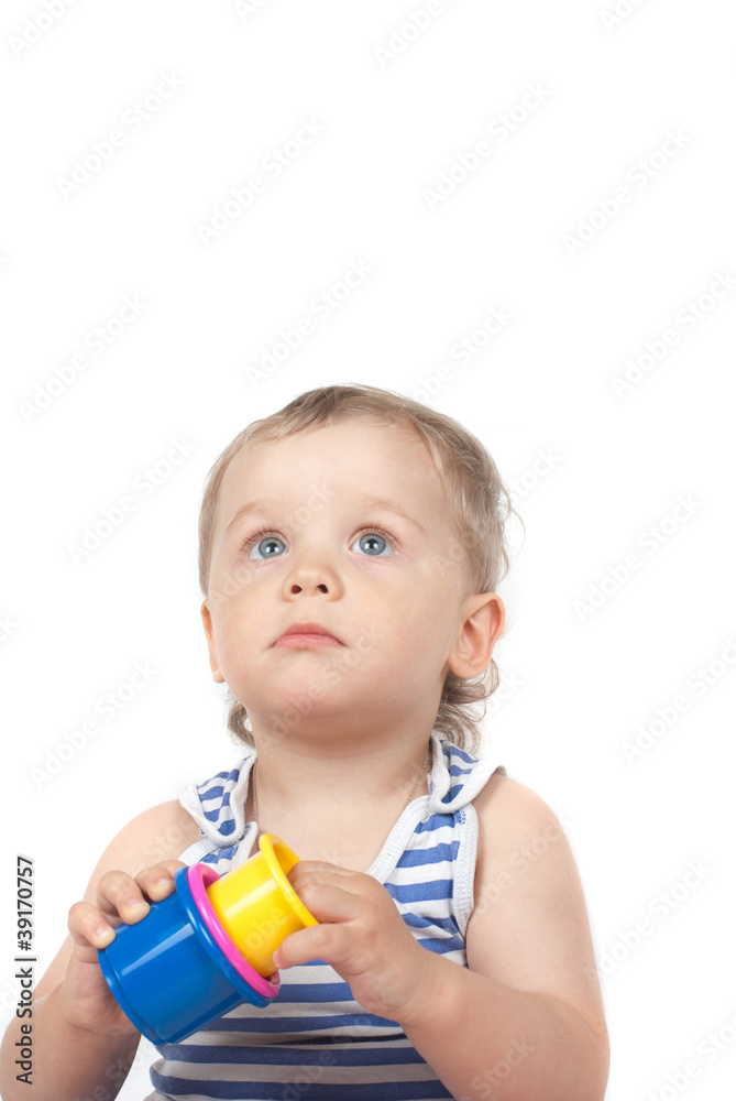 boy with a toy boy with a toy