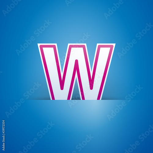 Logo slot with letter W # Vector