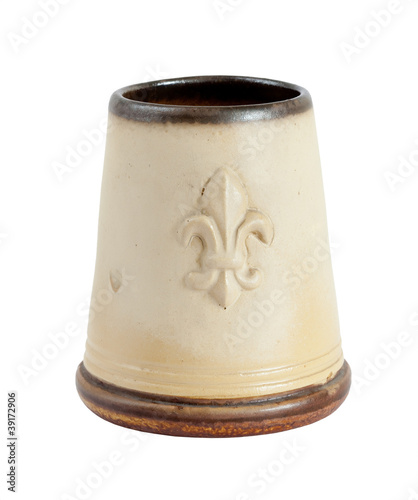 Пивная кружка с королевским гербом. Франция. Ретро