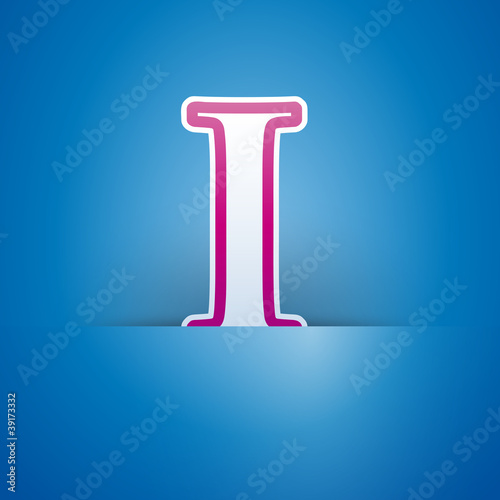 Logo slot with letter I # Vector