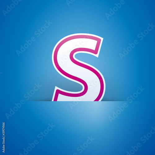 Logo slot with letter S # Vector