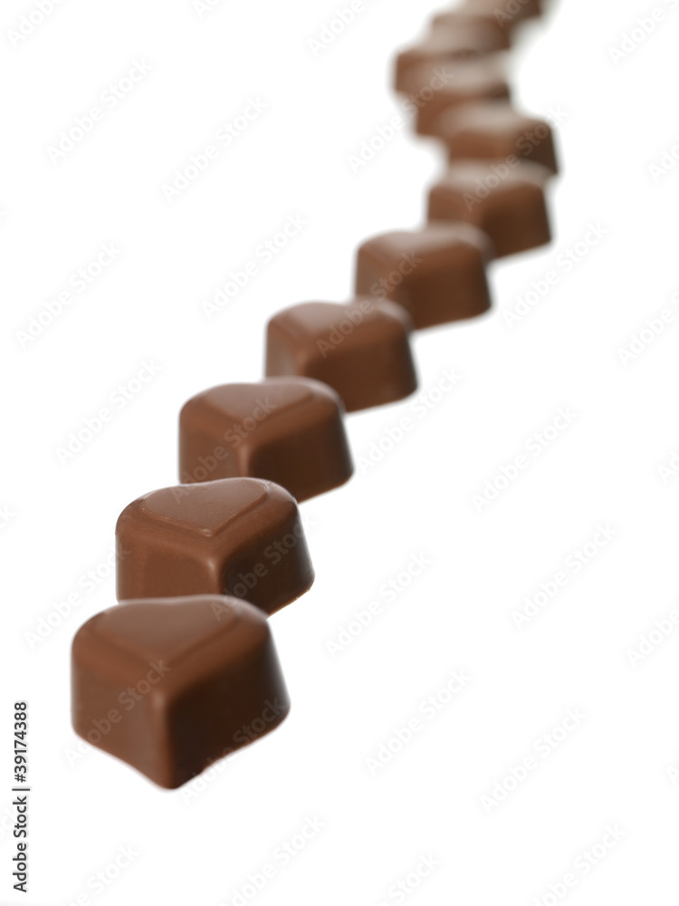 Heart shaped chocolate