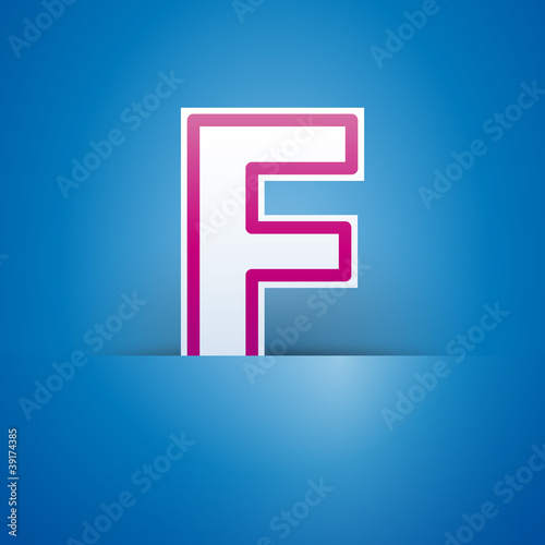 Logo slot with letter F # Vector