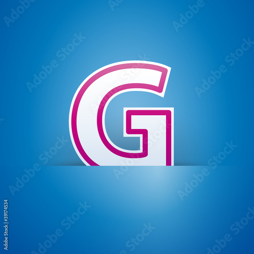 Logo slot with letter G # Vector