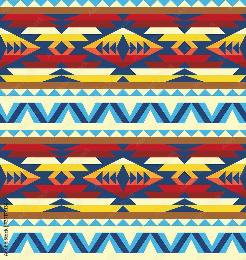 Traditional pattern in native american style