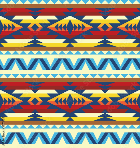 Traditional pattern in native american style