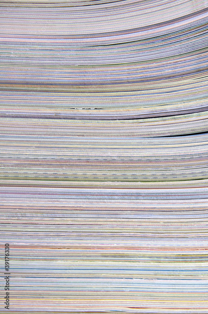 Paper textures. stack of magazines