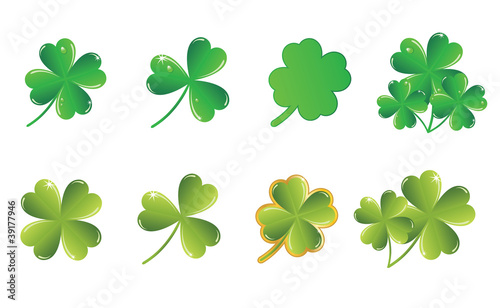 vector shamrock collection