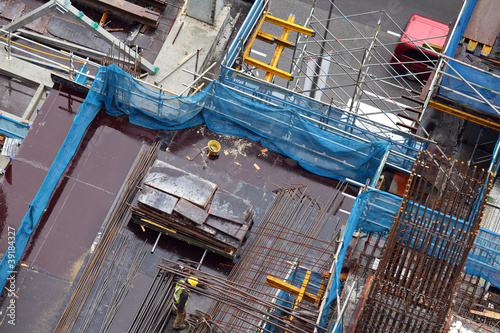 Canvas Print construction site