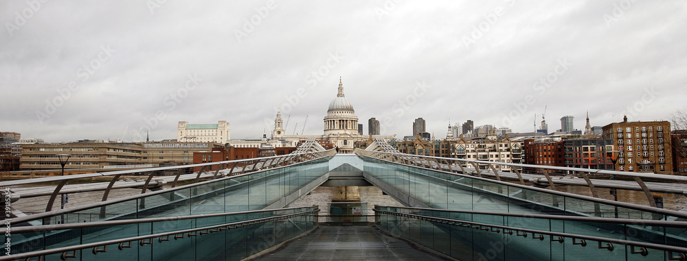 St Paul's Cathedral and Millennium Bridge St Paul's Cathedral and Millennium Bridge