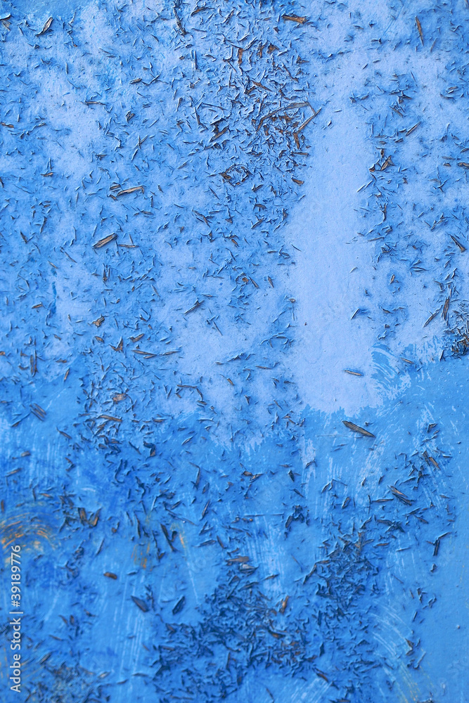 Blauer Lack blättert ab Blauer Lack blättert ab