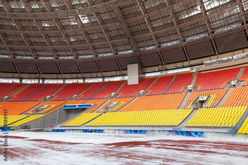 Naklejka premium Футбольный стадион