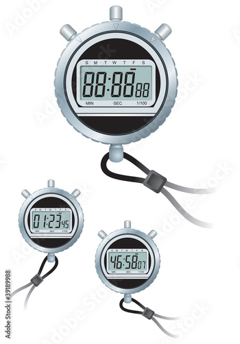 Digital stopwatch vector image