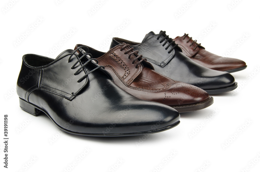Male shoes in fashion concept Male shoes in fashion concept