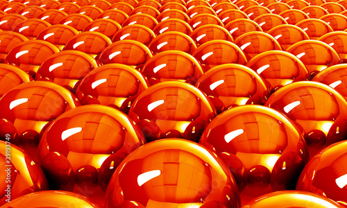 Hot reflection balls background