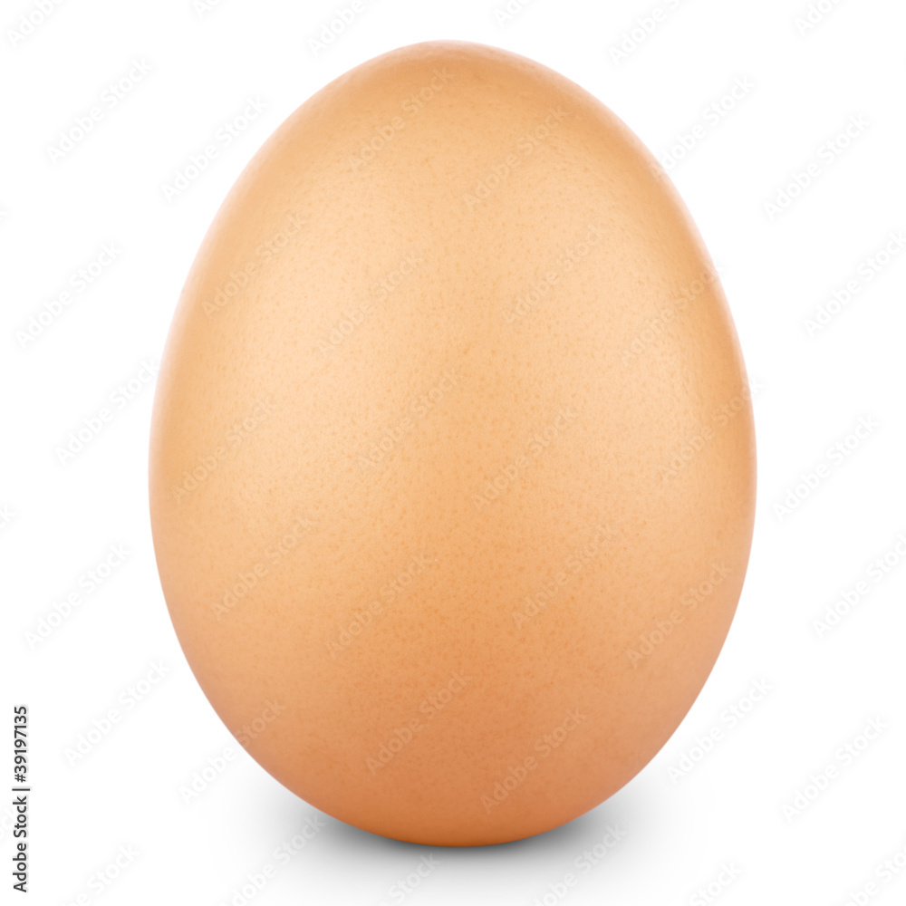 Brown egg isolated on white background + Clipping Path Brown egg isolated on white background + Clipping Path