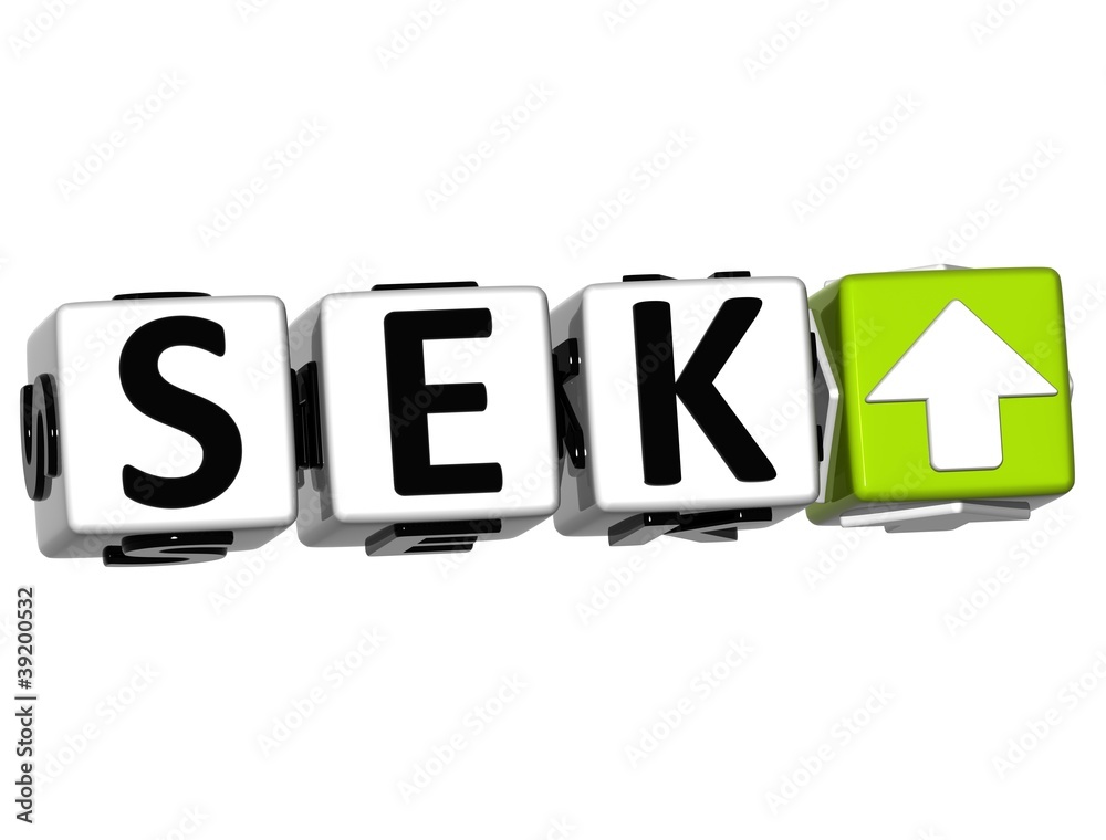 Currency SEK rate concept symbol button on white background Currency SEK rate concept symbol button on white background