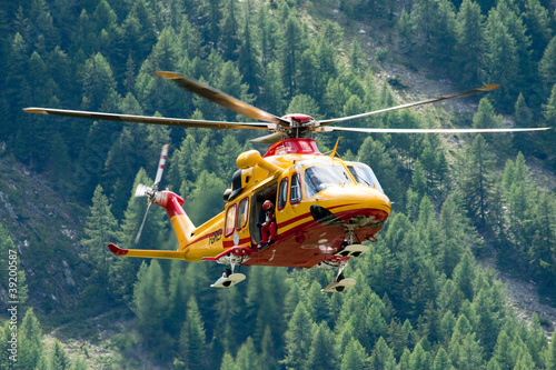Naklejka na ścianę Aosta Valley Mountain Rescue