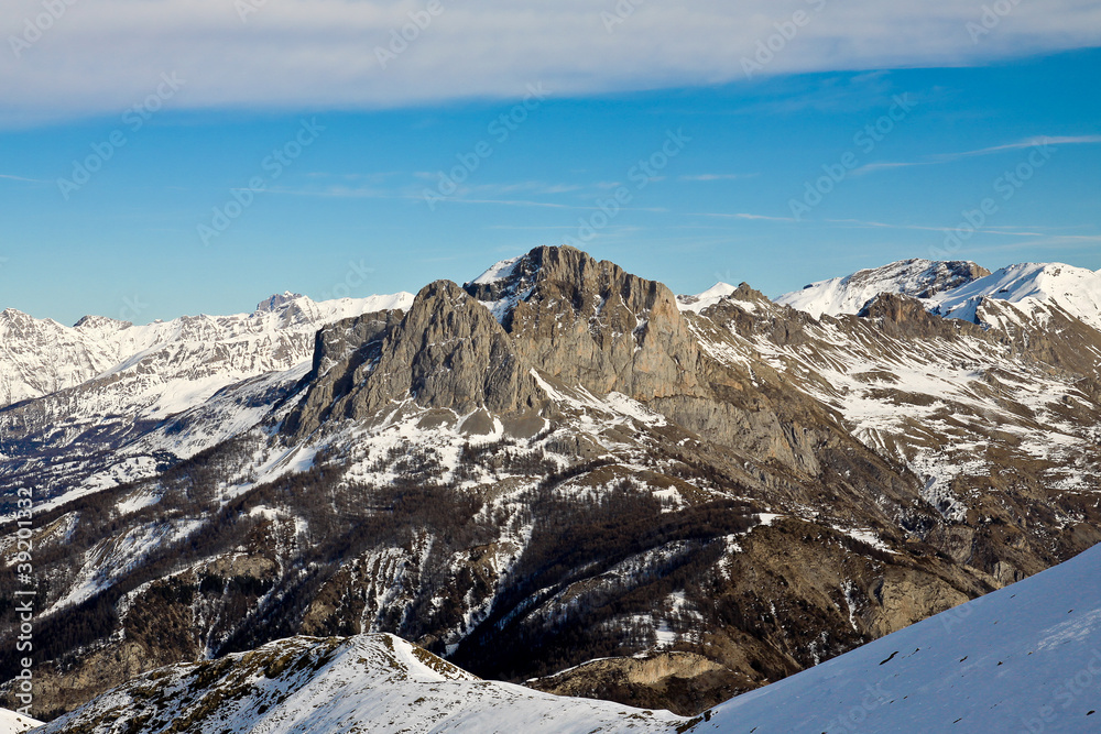 Mountain panorama.Alps