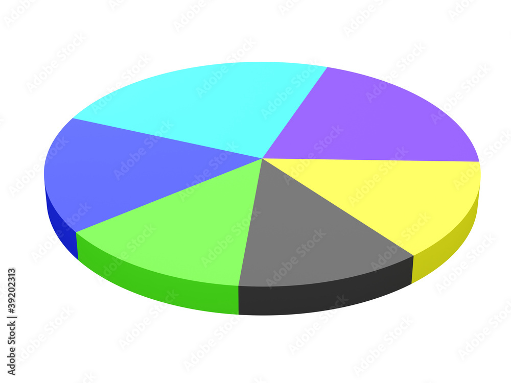 Obraz premium Bright color diagram