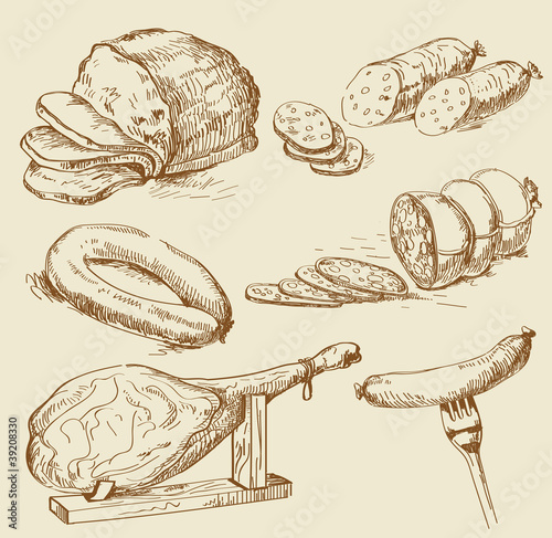 Meat collages