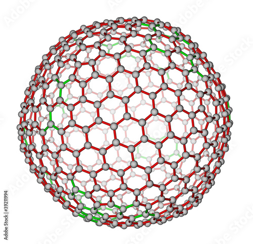 Nanocluster fullerene C540 molecular structure