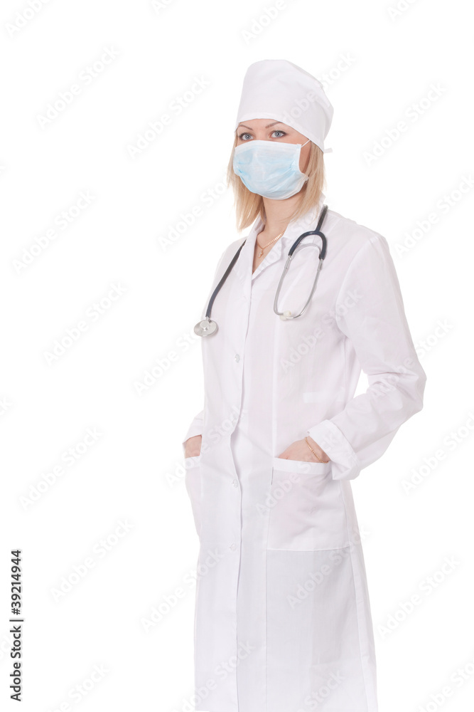 Standing woman doctor Standing woman doctor