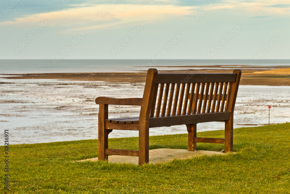 Sea view bench