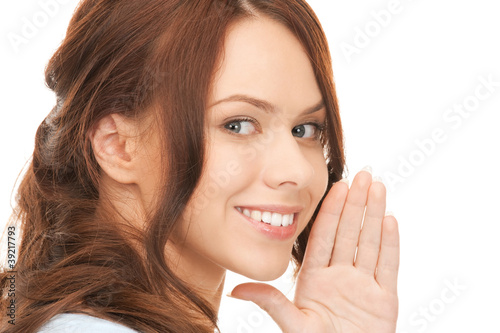 woman whispering gossip