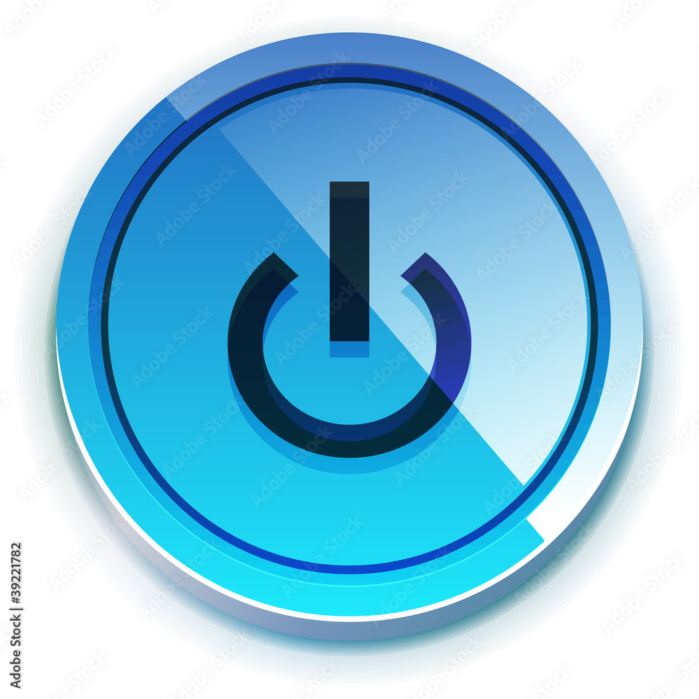 Glossy power button Glossy power button