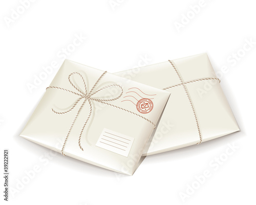 parcel post  tied with twine
