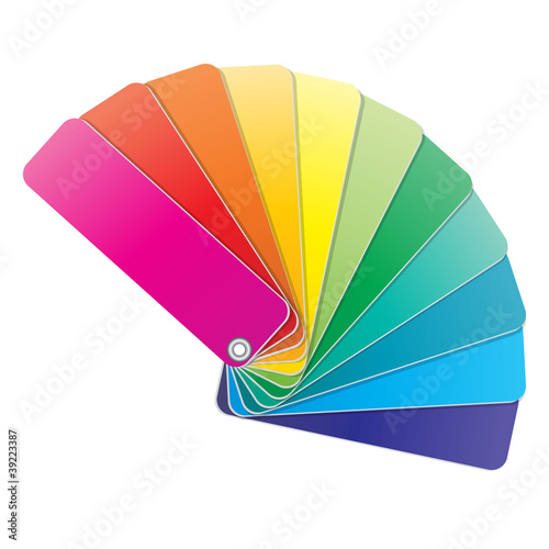 coloured swatches book.