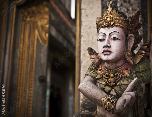 Traditional balinese statue.