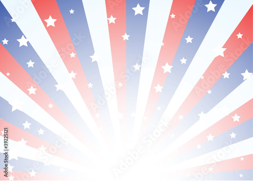 Background with stars and stripes