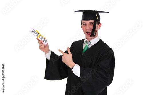 Abschluss mit Diplom photo