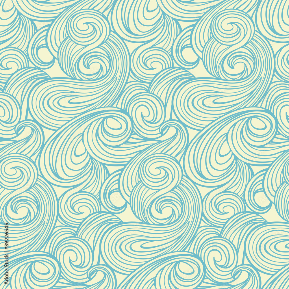 Seamless abstract wave pattern