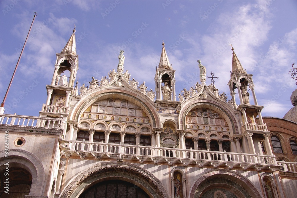 The st Mark cathedral in Venice in Italy