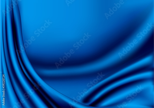 Elegant blue satin texture  Vector illustration